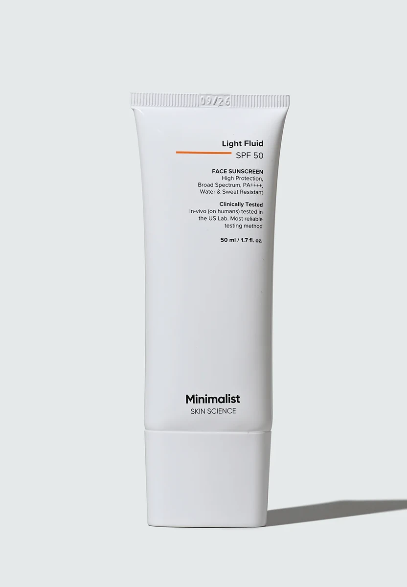 Minimalist Light Fluid SPF 50 Face Sunscreen 50ml