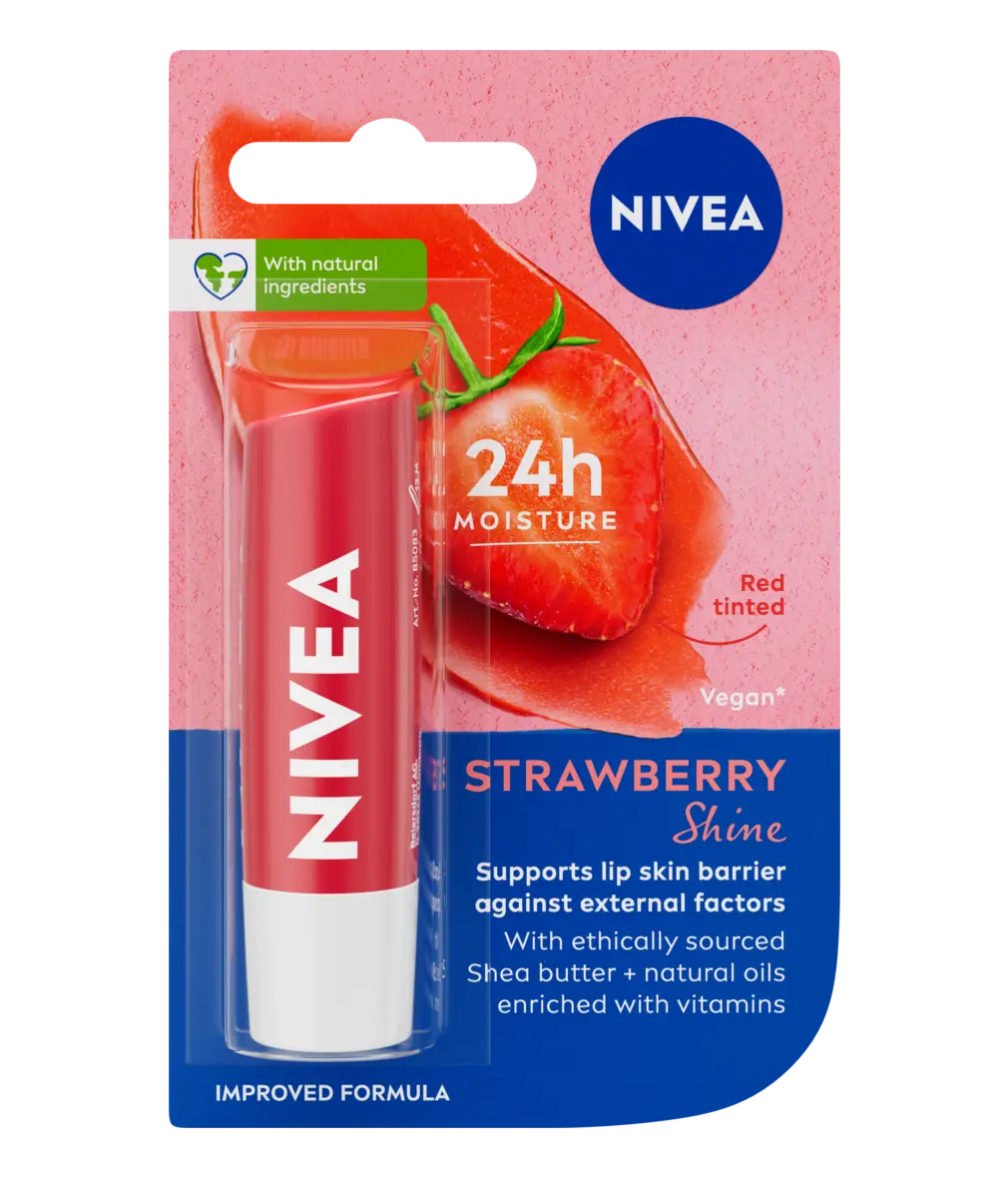 NIVEA Strawberry Shine Lip Balm 4.8g